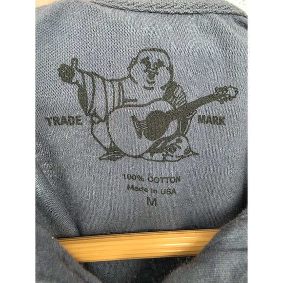 True Religion Navy Polo Shirt Medium 100% Cotton Short Sleeve NWOT - Picture 2 of 7